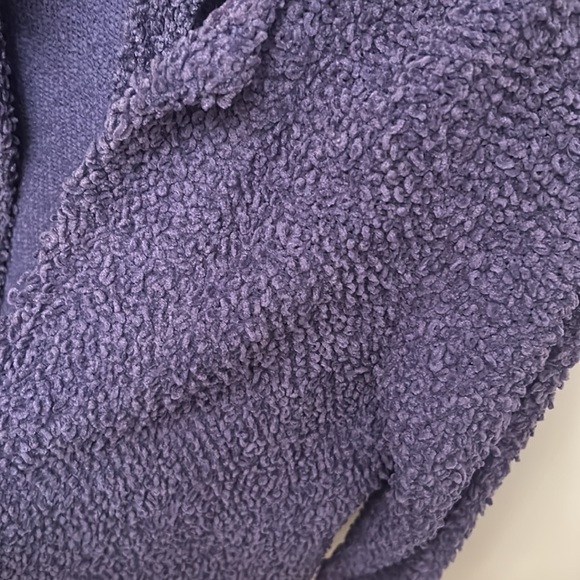 Vintage Nathan Road Boucle long sleeve purple sweater with removable tie - Picture 4 of 8